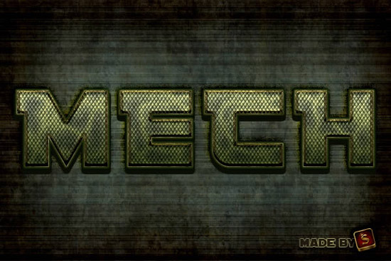 Create a Mech-Inspired Text Effect in Photoshop Using Layer Styles | Psdtuts+