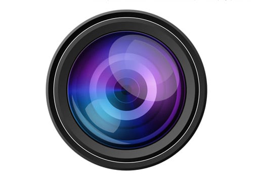 PSD camera lens icon
