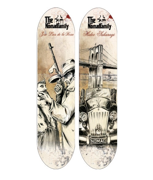 Illustrations for NOMAD SKATEBOARD by Xavier Gironès