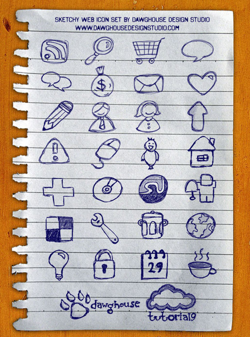 Free Icons: Sketchy Web Icon Set