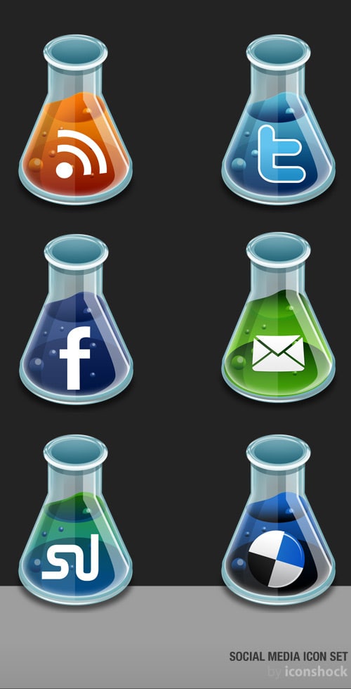 New & Free Social Media Icon Set For Your Blog