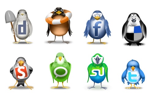 For the Birds… Social Networking Icons Inspired by Twitter
