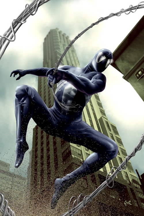 Spider-man Black Vs Sandman by ~fernandogoni