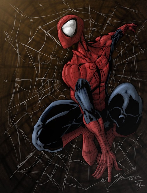 Spider Man colored by ~Niggaz4life