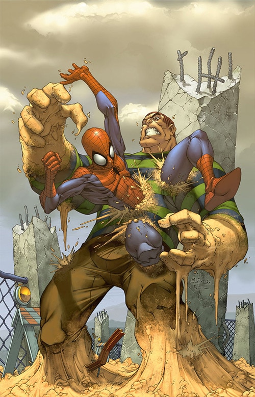 Spider-man cover- Sandman by `diablo2003
