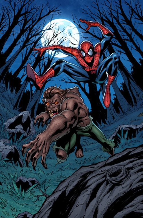Spider-Man vs. Werewolf by ~Miketron2000
