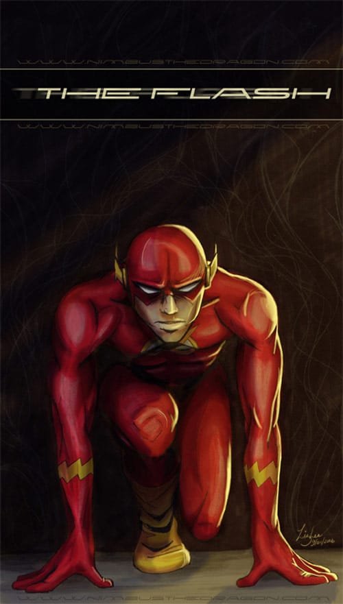 The Flash -art trade- by nimbusthedragon