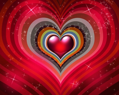 Create colorful background for Valentine’s Day