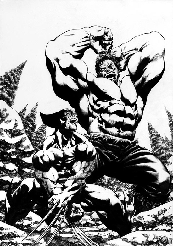 Wolverine Vs Hulk by david yardin