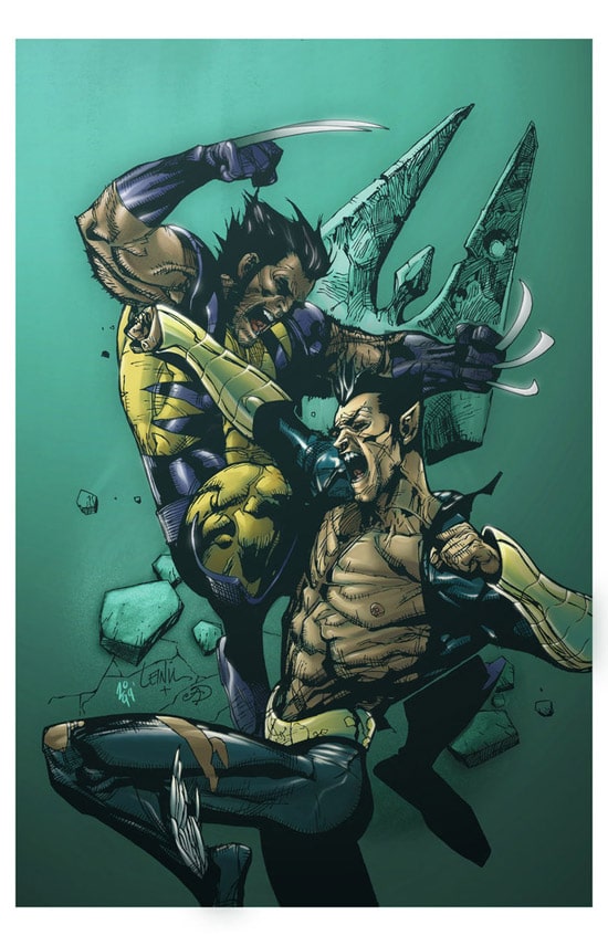 Wolverine vs. Namor by spidermanfan2099