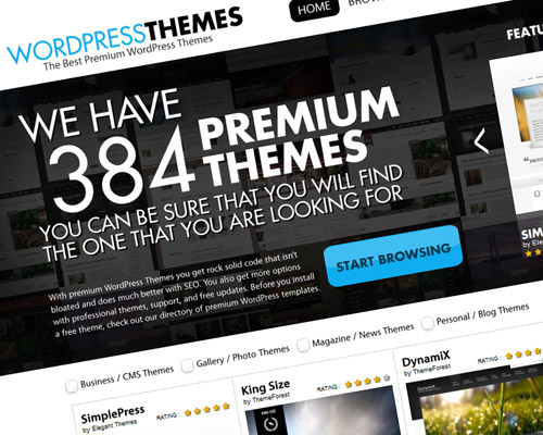 WordPress Themes - Over 380 premium WordPress templates<